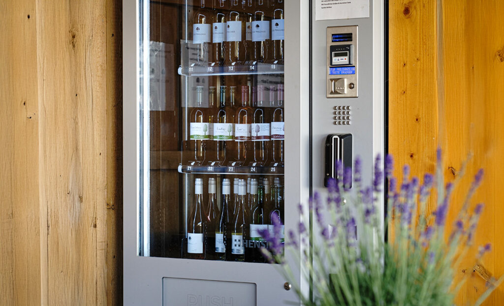 Kontaktlos Weine jederzeit holen und kaufen